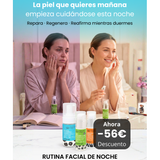 Night facial routine