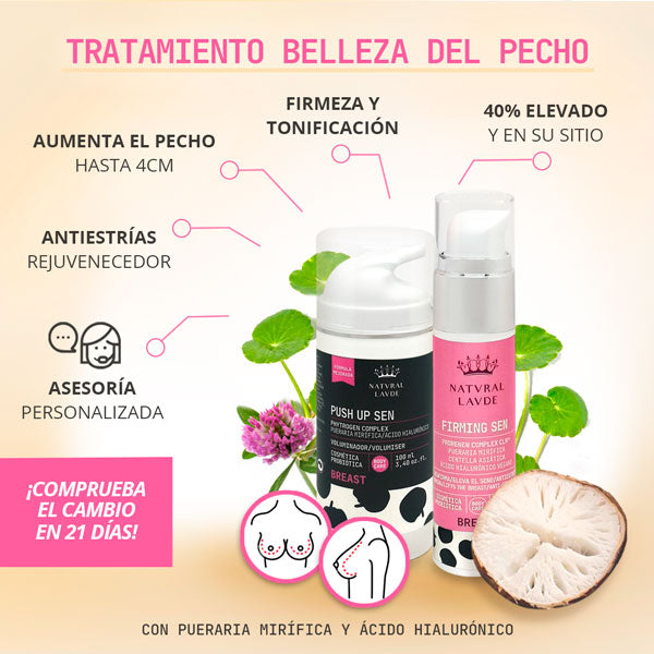 Tratamiento belleza del Pecho ▷ Aumenta, reafirma y eleva el