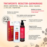 Tratamiento Reductor Quemagrasas - Reduce centímetros: Menos grasa, menos líquidos y una piel regenerada