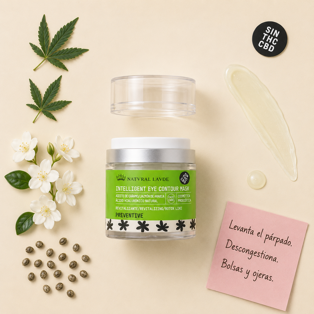 Intelligent Eye Contour Mask 30ml - Anti-wrinkle, puffiness reducer and eyelid and lip lifting 