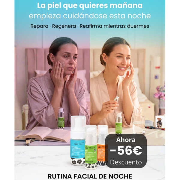 Night facial routine 