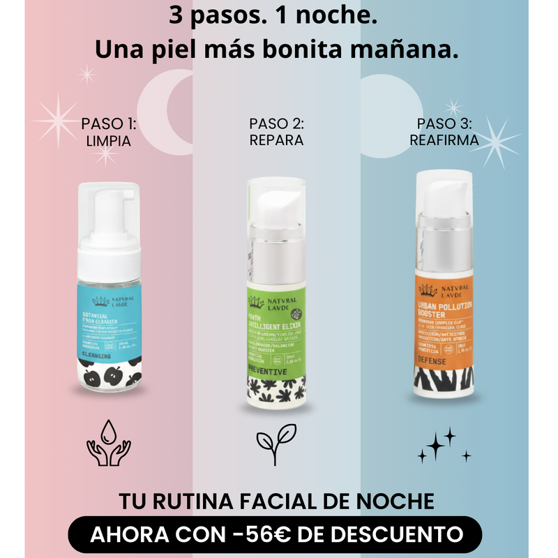 Night facial routine 