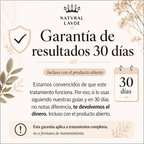 Garantía de devolución de 30 días si no ves resultados