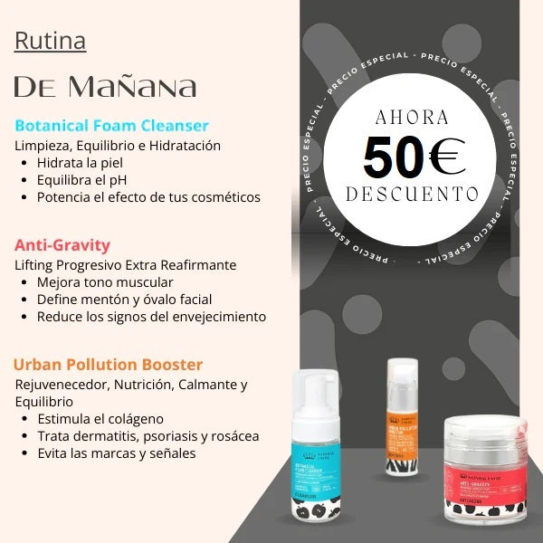 Morning facial routine 