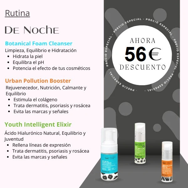 Night facial routine 