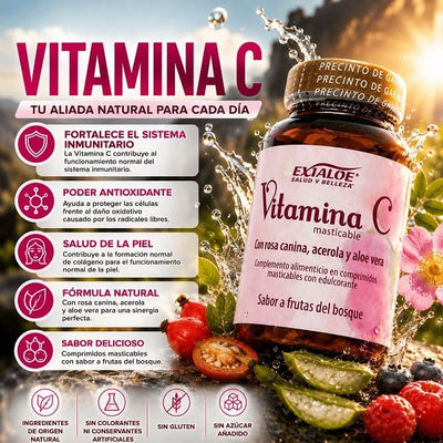 Vitamin C with Aloe Vera from Exialoe - Energy, Immunity and Beauty Inside and Out