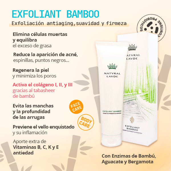 Exfoliant Bamboo - Exfolia, suaviza, reafirma y regenera