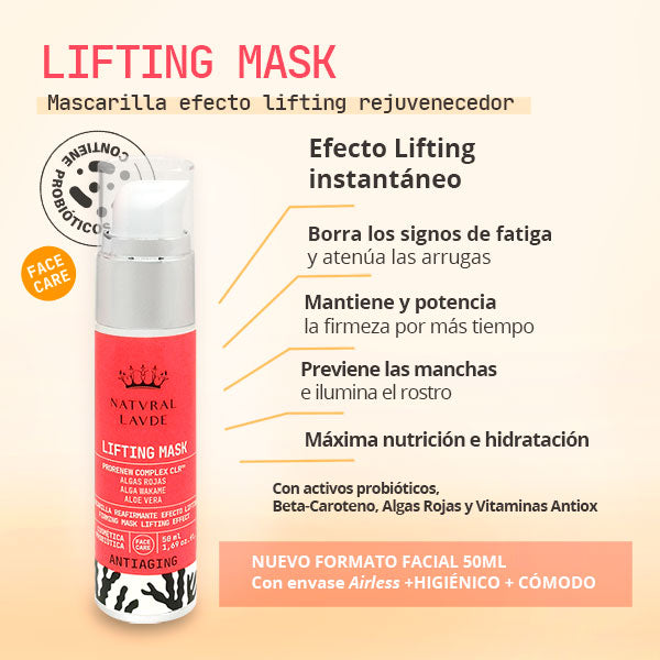 Face Lifting Mask 50ml - Mascarilla reafirmante efecto lifting rejuvenecedor
