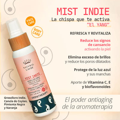 Bruma Mist Indie 100ml - Devuelve la energía en tu piel y aporta protección