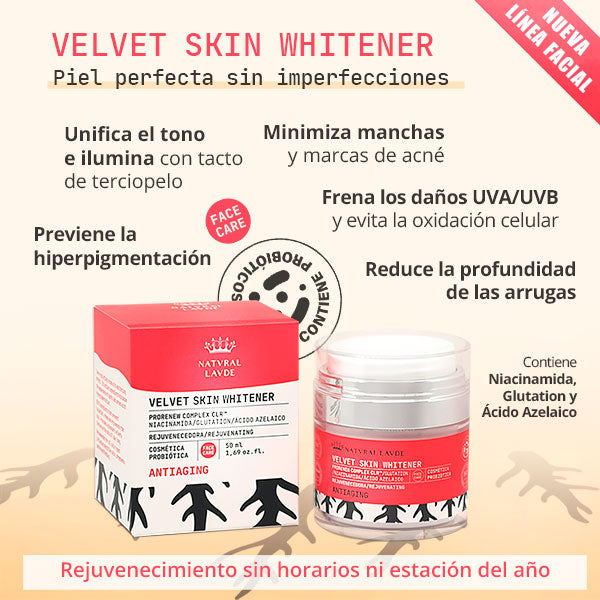 Velvet Skin Whitener - Rejuvenecimiento intensivo con acción antimanchas