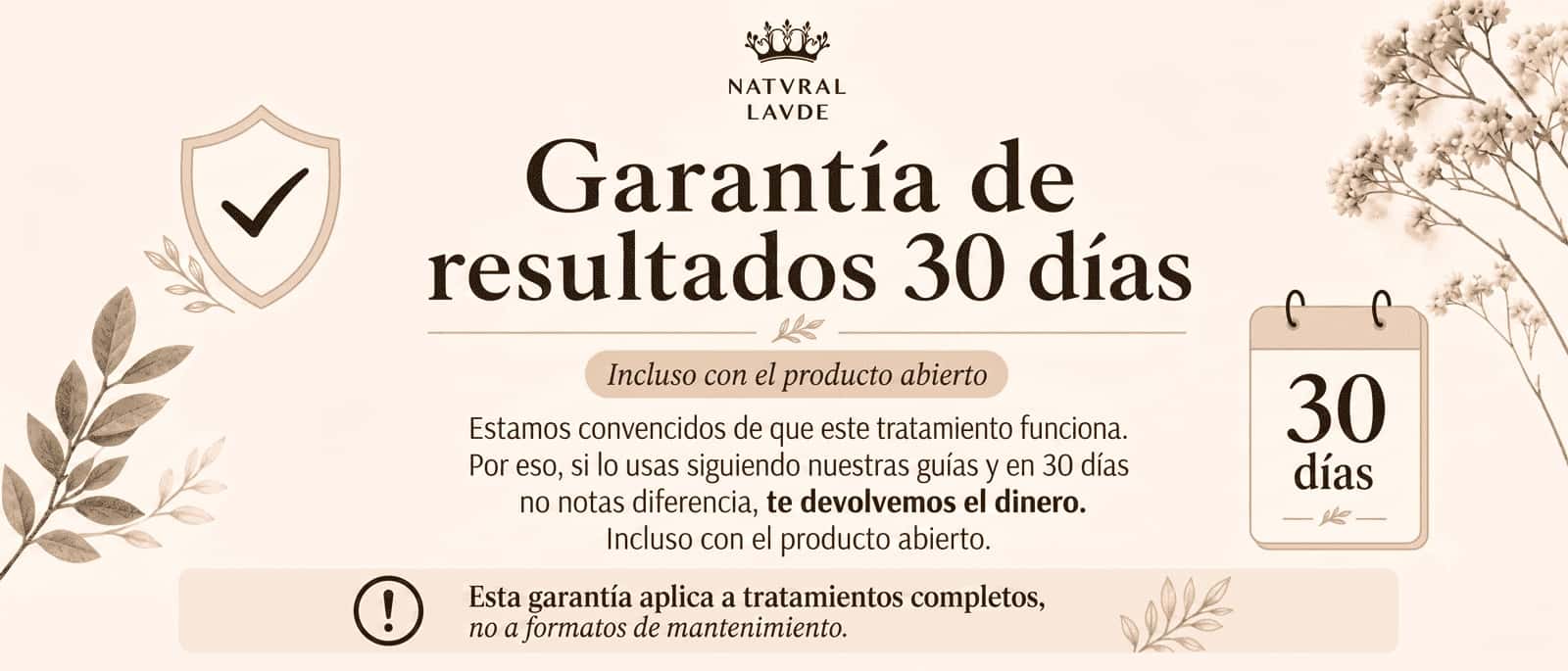 Garantía de resultados 30 días